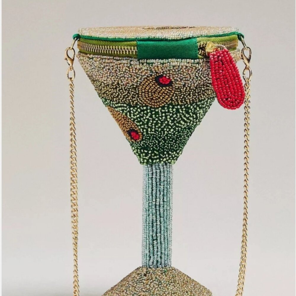 Anthropologie beaded icon martini bag - Picture 1 of 4